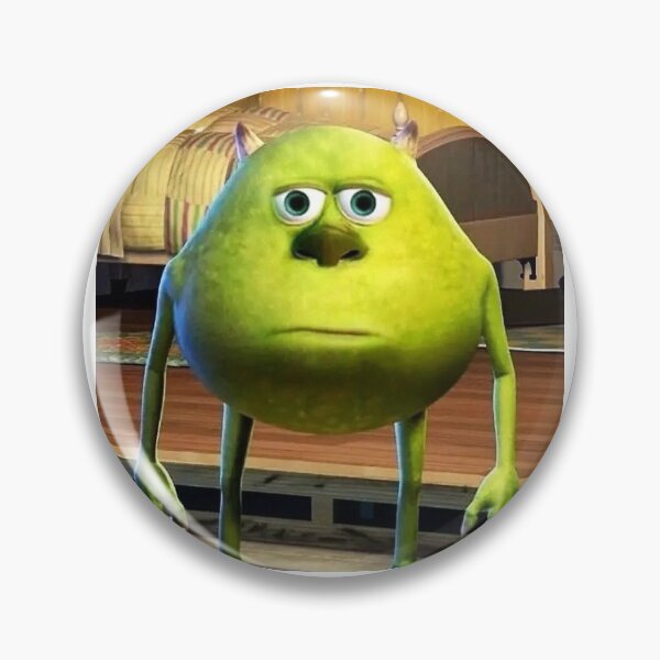 Item preview, Mike Wazowski Meme template designed and sold by BigFishCo.