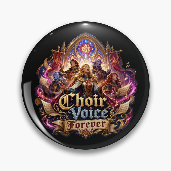 Item preview, Choir Voice Forever Fantasy Music Sticker  designed and sold by Sketchlegacy.
