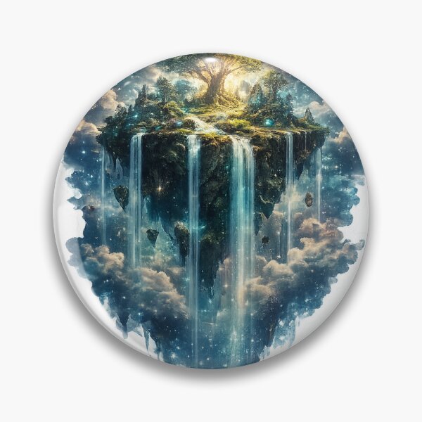 Item preview, Celestial Floating Island Fantasy Sticker designed and sold by Euforiacreations951.