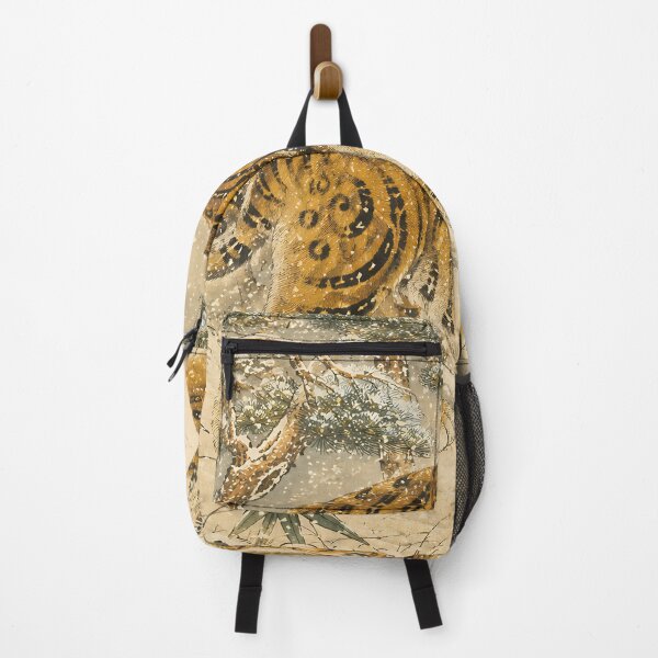 Item preview, Minhwa Tiger Walking Through Snowy Mountains | Korean Folk Art designed and sold by K-Tradition.