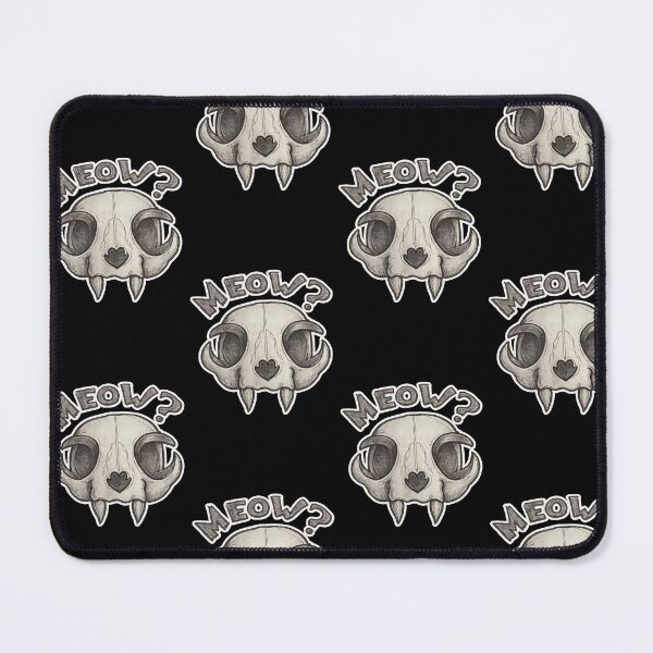 Item preview, Cat skull Meow designed and sold by pigeonlovrs.