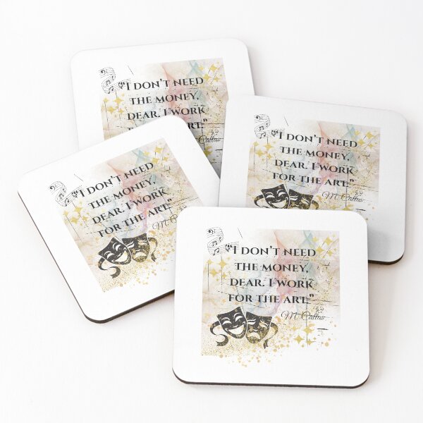 Item preview, Money - M. Callas Inspirational Quote Art designed and sold by iconiqueart.