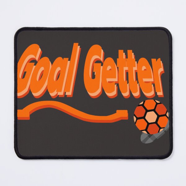 Item preview, Goal Getter Orange 3D Soccer Text with Football and Swoosh designed and sold by MigWhimsy.