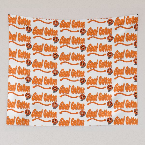 Item preview, Goal Getter Orange 3D Soccer Text with Football and Swoosh designed and sold by MigWhimsy.
