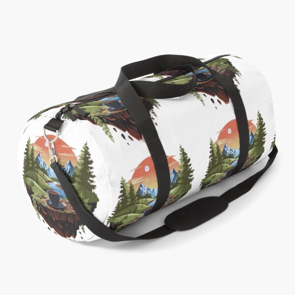 Item preview, Surreal Floating Island Coffee Art Scenic Mountain Landscape Illustration designed and sold by Gabe1983.