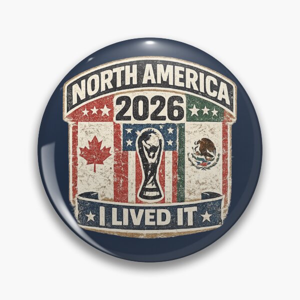 Item preview, North America 2026 I Lived It Vintage Football T-Shirt designed and sold by ArthUpscale.