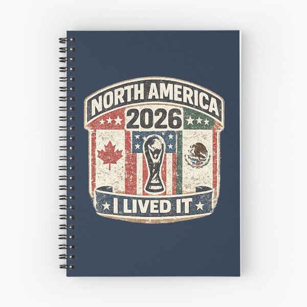 Item preview, North America 2026 I Lived It Vintage Football T-Shirt designed and sold by ArthUpscale.