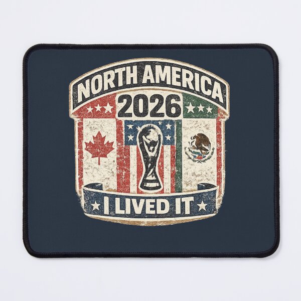 Item preview, North America 2026 I Lived It Vintage Football T-Shirt designed and sold by ArthUpscale.