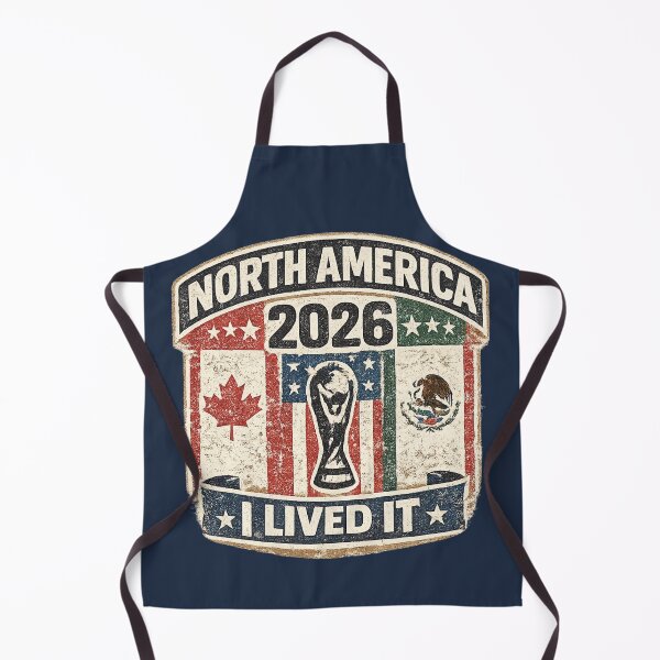Item preview, North America 2026 I Lived It Vintage Football T-Shirt designed and sold by ArthUpscale.