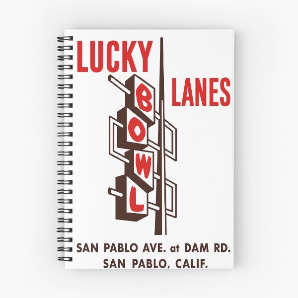 Item preview, Lucky Lanes Vintage Bowling Sign – San Pablo, California designed and sold by PIXEL POP DESIGNS - Beyond the Norm!.