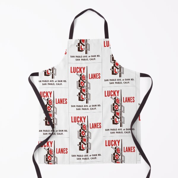 Item preview, Lucky Lanes Vintage Bowling Sign – San Pablo, California designed and sold by PIXEL POP DESIGNS - Beyond the Norm!.