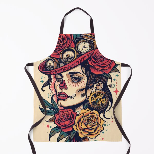 Item preview, Steampunk Female Tattoo designed and sold by AbstractAnom.