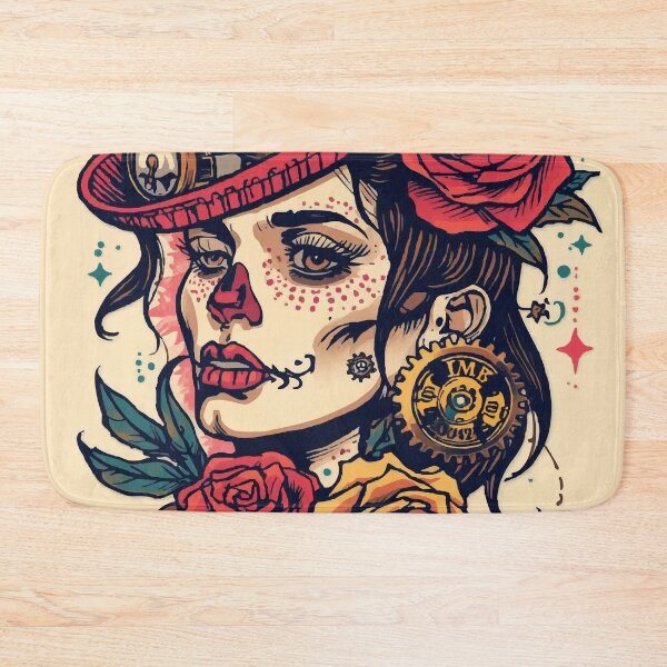 Item preview, Steampunk Female Tattoo designed and sold by AbstractAnom.