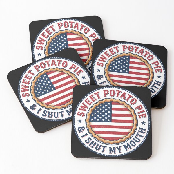 Item preview, Sweet Potato Pie and I Shut My Mouth Patriotic Southern Retro Distressed Round Graphic designed and sold by Keingdesign.