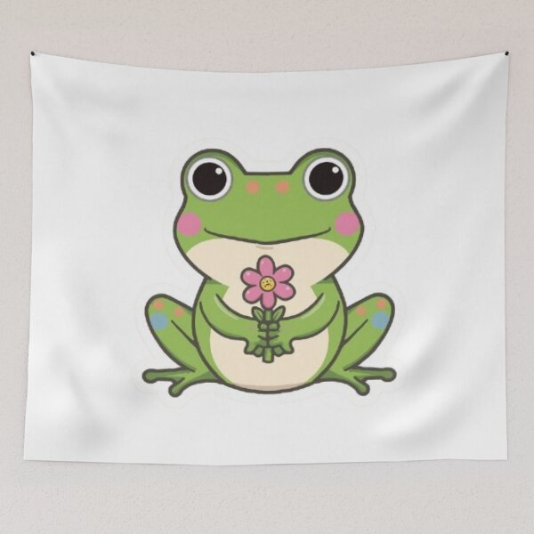 Item preview, Rainbow Frog Kawaii Sticker designed and sold by Stylestickers55.