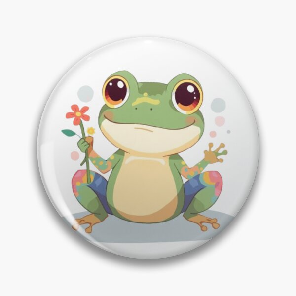 Item preview, Rainbow Frog Kawaii Sticker designed and sold by Stylestickers55.