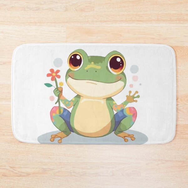 Item preview, Rainbow Frog Kawaii Sticker designed and sold by Stylestickers55.