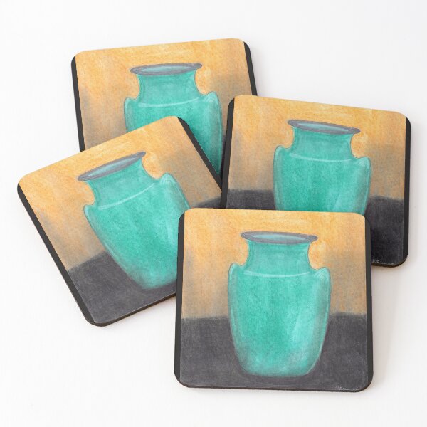 Item preview, turquoise vase designed and sold by Haxson37art.
