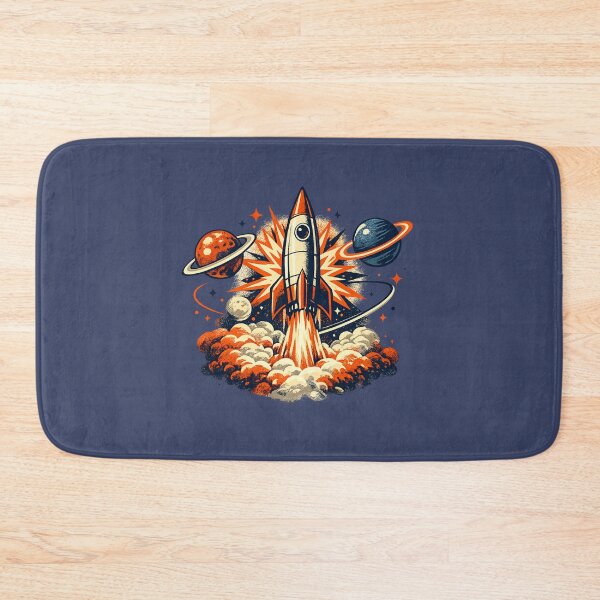 Item preview, Retro Space Age Rocket Ship Vintage Sci-Fi NASA Inspired Graphic designed and sold by MagicMakerPh⭐⭐⭐⭐⭐.