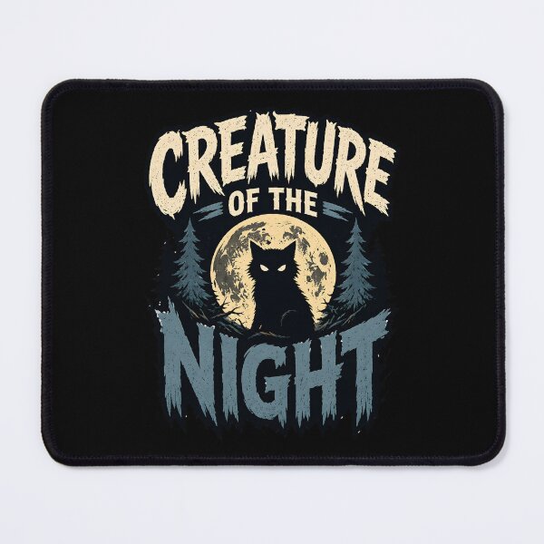 Item preview, Creature of the Night Spooky Black Cat designed and sold by Mr Lee.