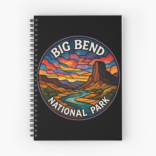 Item preview, Big Bend National Park Texas Stained Glass Travel designed and sold by TomFrontierArt.