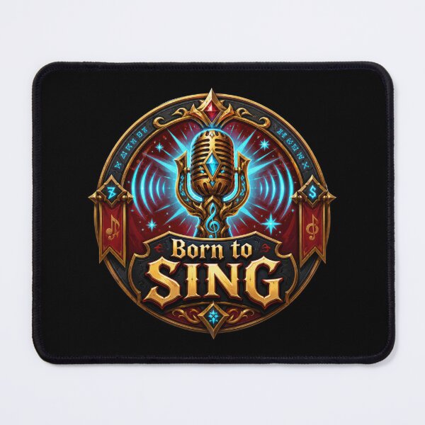 Item preview, Born to Sing Fantasy Microphone Emblem designed and sold by Sketchlegacy.
