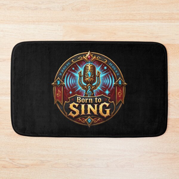 Item preview, Born to Sing Fantasy Microphone Emblem  designed and sold by Sketchlegacy.