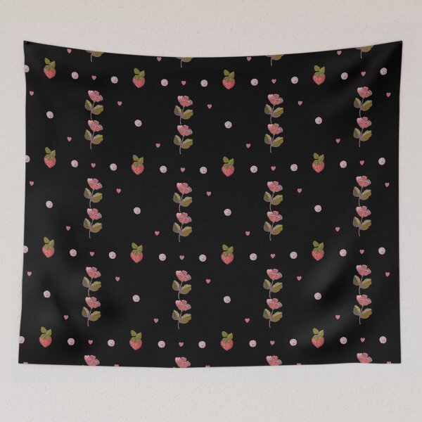 Item preview, Strawberry and flower pattern  designed and sold by Franco Moody.