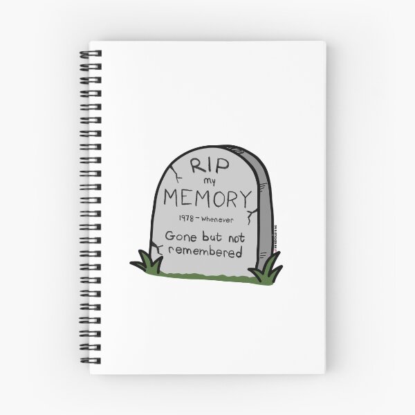 Item preview, RIP My Memory: Gone But Not Remembered Sticker designed and sold by Dr. B Sticker Rx.