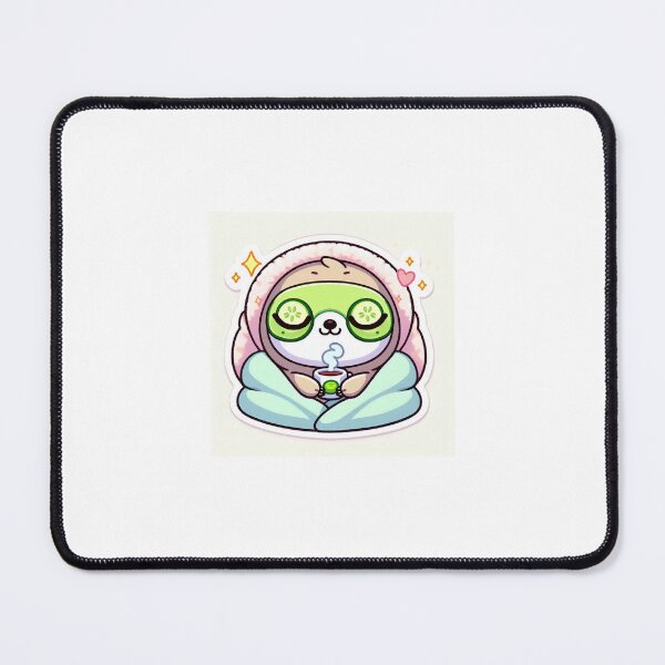 Item preview, Kawaii Self Care Sloth Sticker designed and sold by PastelPawsArt.