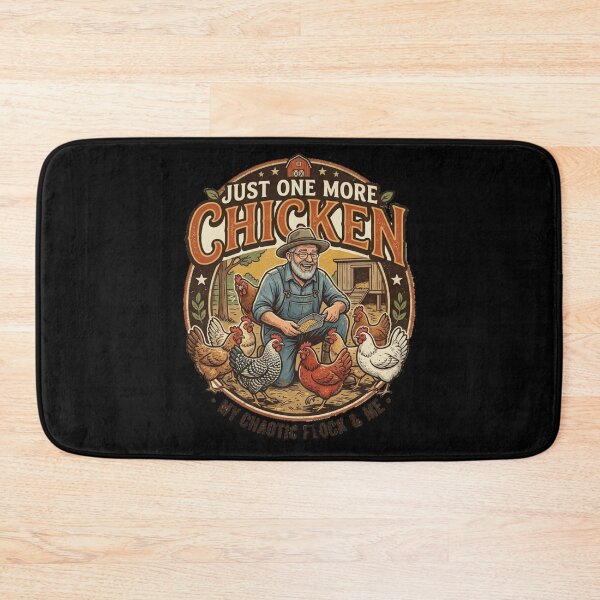 Item preview, Just One More Chicken - Funny Farmer & Chaotic Flock T-Shirt . designed and sold by  BreedCraft Studio.
