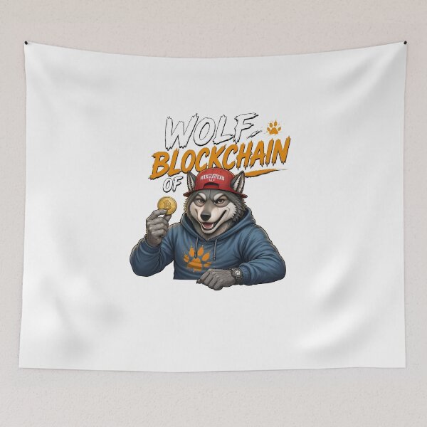 Item preview, wolf of Blockchain designed and sold by Mangurrian Shop.