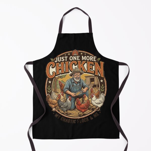 Item preview, Just One More Chicken - Funny Farmer & Chaotic Flock T-Shirt . designed and sold by  BreedCraft Studio.