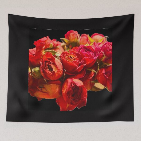 Item preview, Moody Dried Red Rose Bouquet Botanical Cutout designed and sold by BalkanBloom.