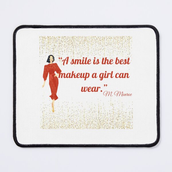 Item preview, Smile - Marilyn Monroe Quote Art designed and sold by iconiqueart.
