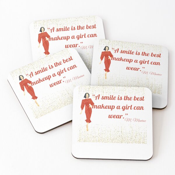 Item preview, Smile - Marilyn Monroe Quote Art designed and sold by iconiqueart.