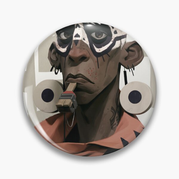 Item preview, 3D portrait in digital painting of Neo ethnic shaman man designed and sold by PioneerX1.