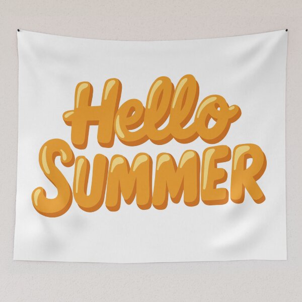 Item preview, Hello Summer Lettering Design designed and sold by EvLip-Artist.