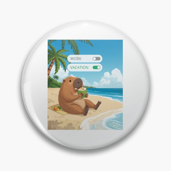 Item preview, Vacation Mode On Funny Capybara Beach Relaxation designed and sold by Girlsale.