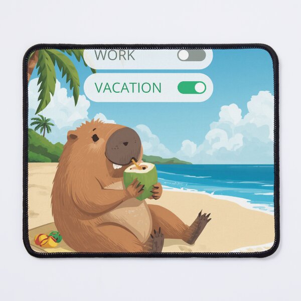 Item preview, Vacation Mode On Funny Capybara Beach Relaxation designed and sold by Girlsale.