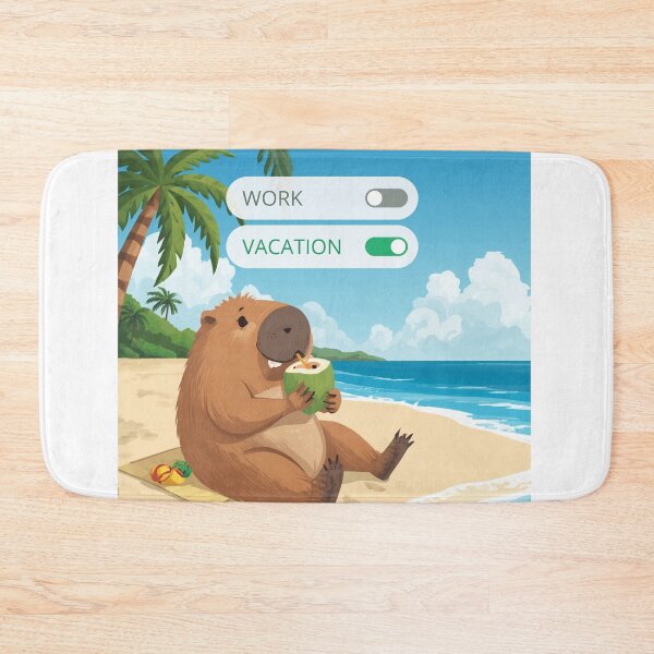 Item preview, Vacation Mode On Funny Capybara Beach Relaxation designed and sold by Girlsale.