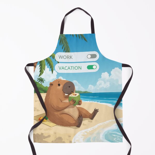 Item preview, Vacation Mode On Funny Capybara Beach Relaxation designed and sold by Girlsale.
