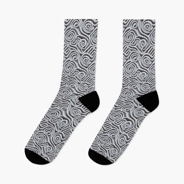 Item preview, An intricate monochromatic swirling pattern of gray organic shapes designed and sold by Beleza e Estilo.