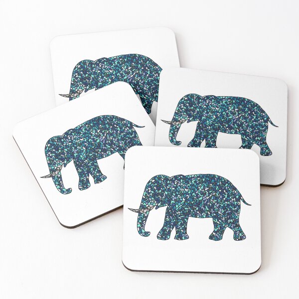 Item preview, Elefante de mosaico de vidrieras designed and sold by deedoesthings.