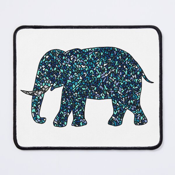 Item preview, Stained Glass Mosaic Elephant designed and sold by deedoesthings.