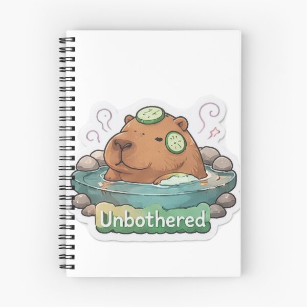 Item preview, Unbothered Capybara Spa Day Sticker designed and sold by Khatumeye.
