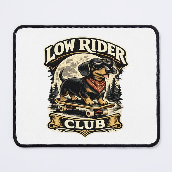 Item preview, Low Rider Club Vintage Dachshund Skateboard designed and sold by Mr Lee.