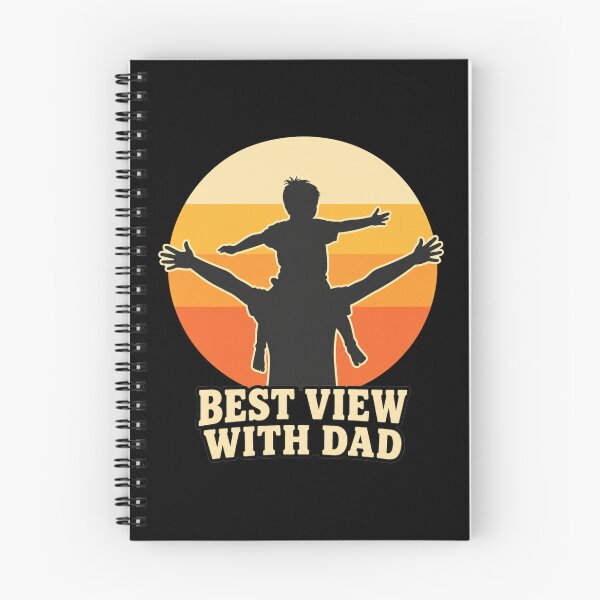 Item preview, Best View With Dad Retro Sunset Father And Child Silhouette Gift designed and sold by Fangtasia77.