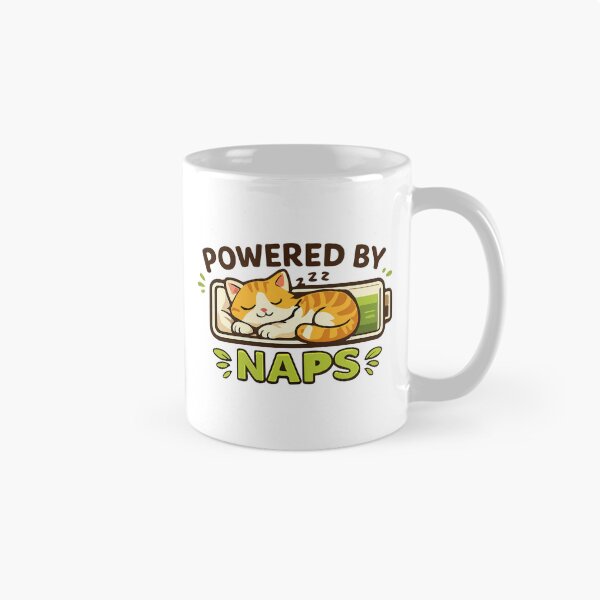 Item preview, Cute Cat Powered by Naps Funny Sleeping Kitten Graphic designed and sold by banglalook.