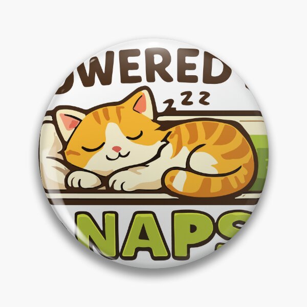 Item preview, Cute Cat Powered by Naps Funny Sleeping Kitten Graphic designed and sold by banglalook.